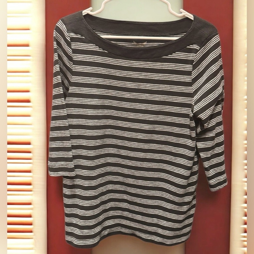 Faded glory Striped Black and White Women's Top XL